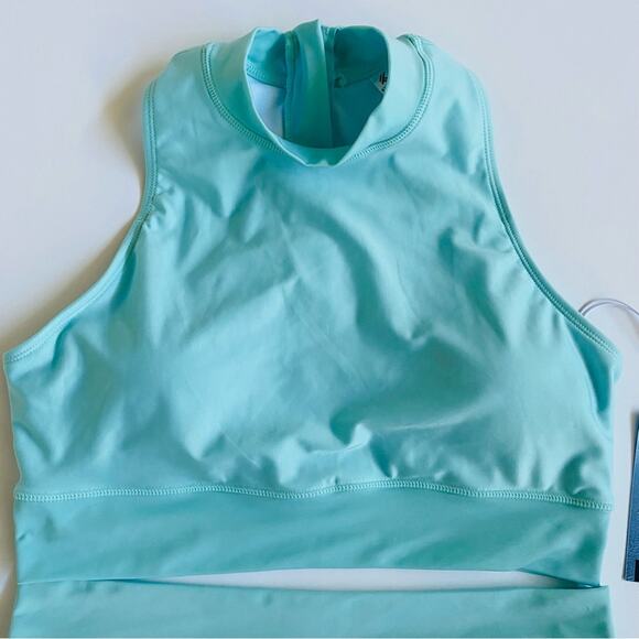 Kyodan | Longline Mock Neck Aqua Bikini NWT L - Picture 3 of 12